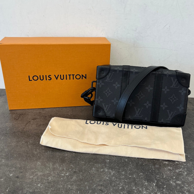 Men's Monogram Eclipse Soft Trunk Wallet Bag Black