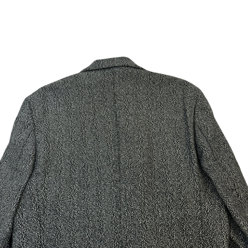 Men's Double Breasted Jacket Black Size XXL