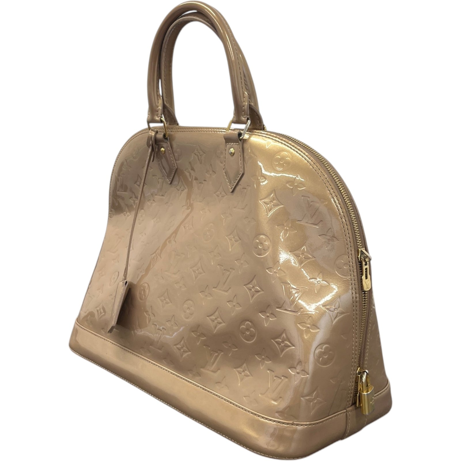 Women's Vernis Leather Alma Gm Bag Gold - Photo 3