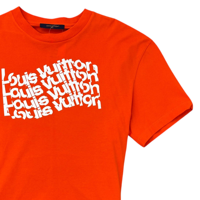 Men's Wave Logo T-Shirt Orange Size XL