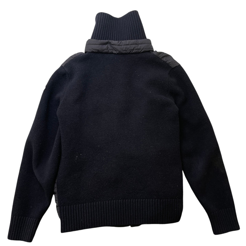 Men's Maglione Tricot Cardigan Jacket Navy Size XL