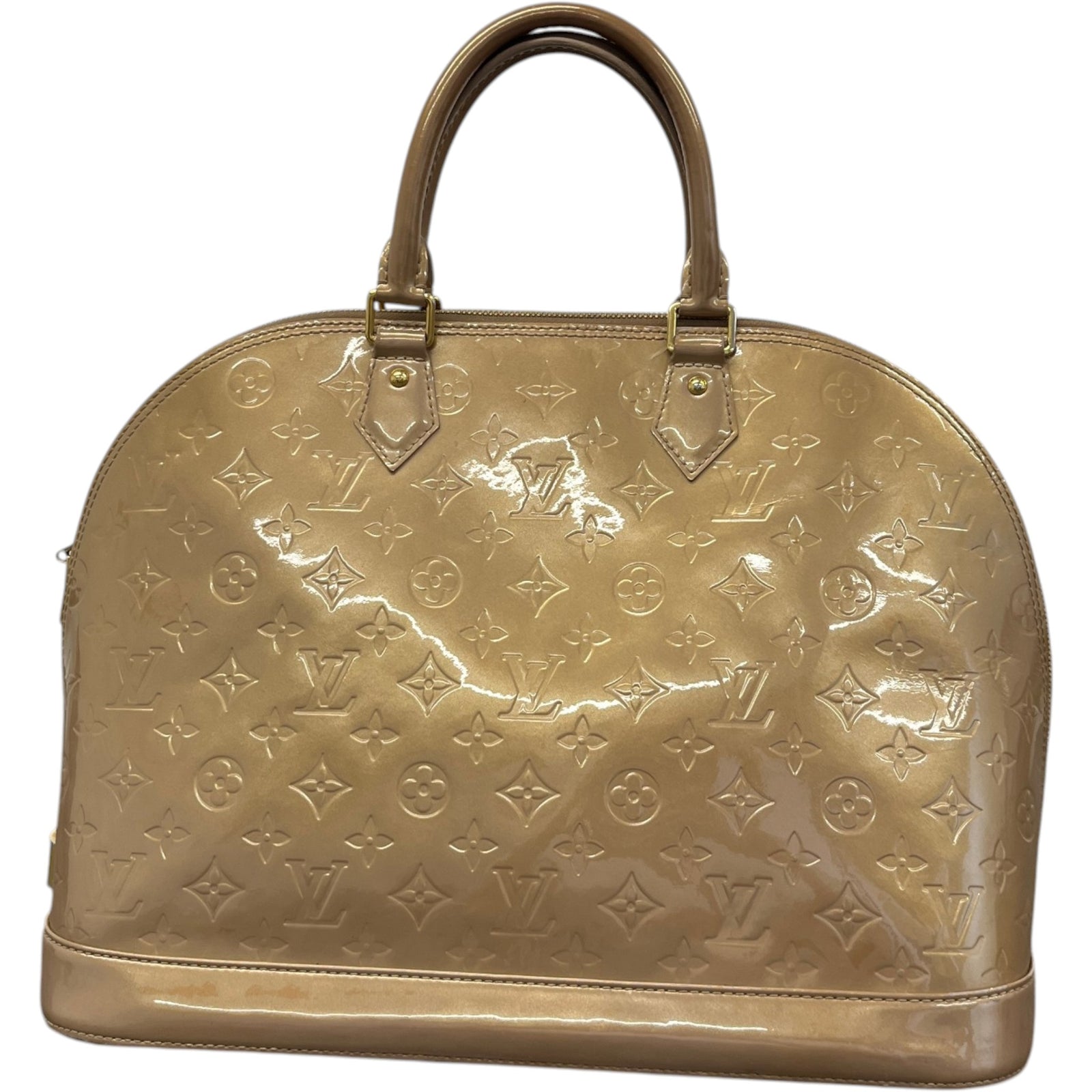 Women's Vernis Leather Alma Gm Bag Gold - Photo 5