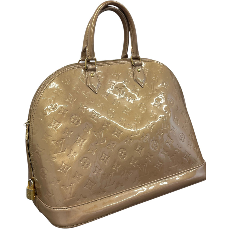 Women's Vernis Leather Alma Gm Bag Gold
