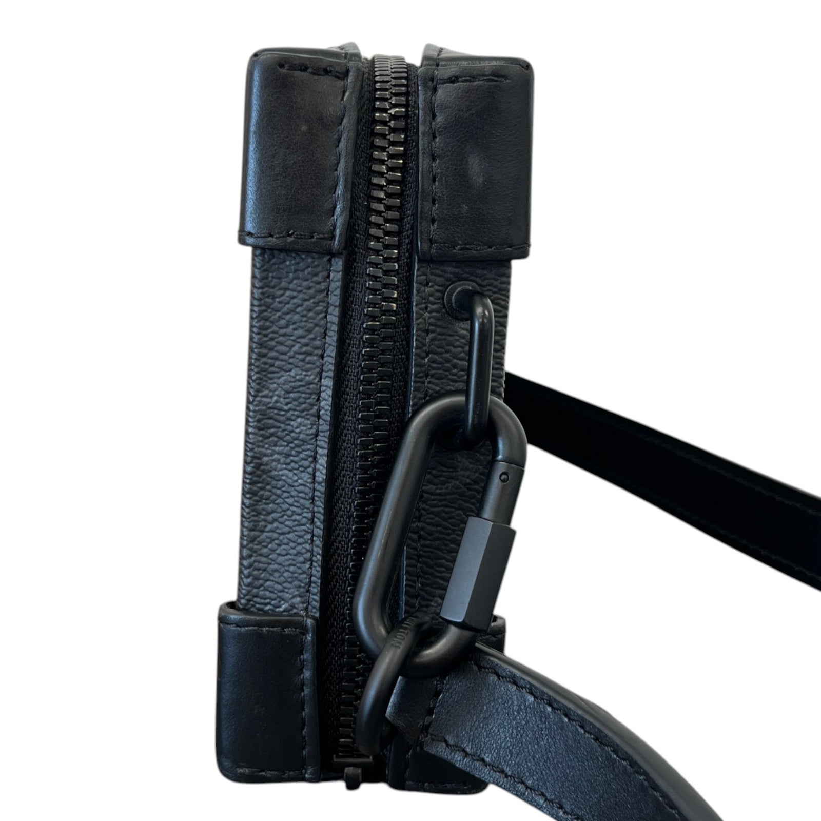 Men's Monogram Eclipse Soft Trunk Wallet Bag Black - Photo 7