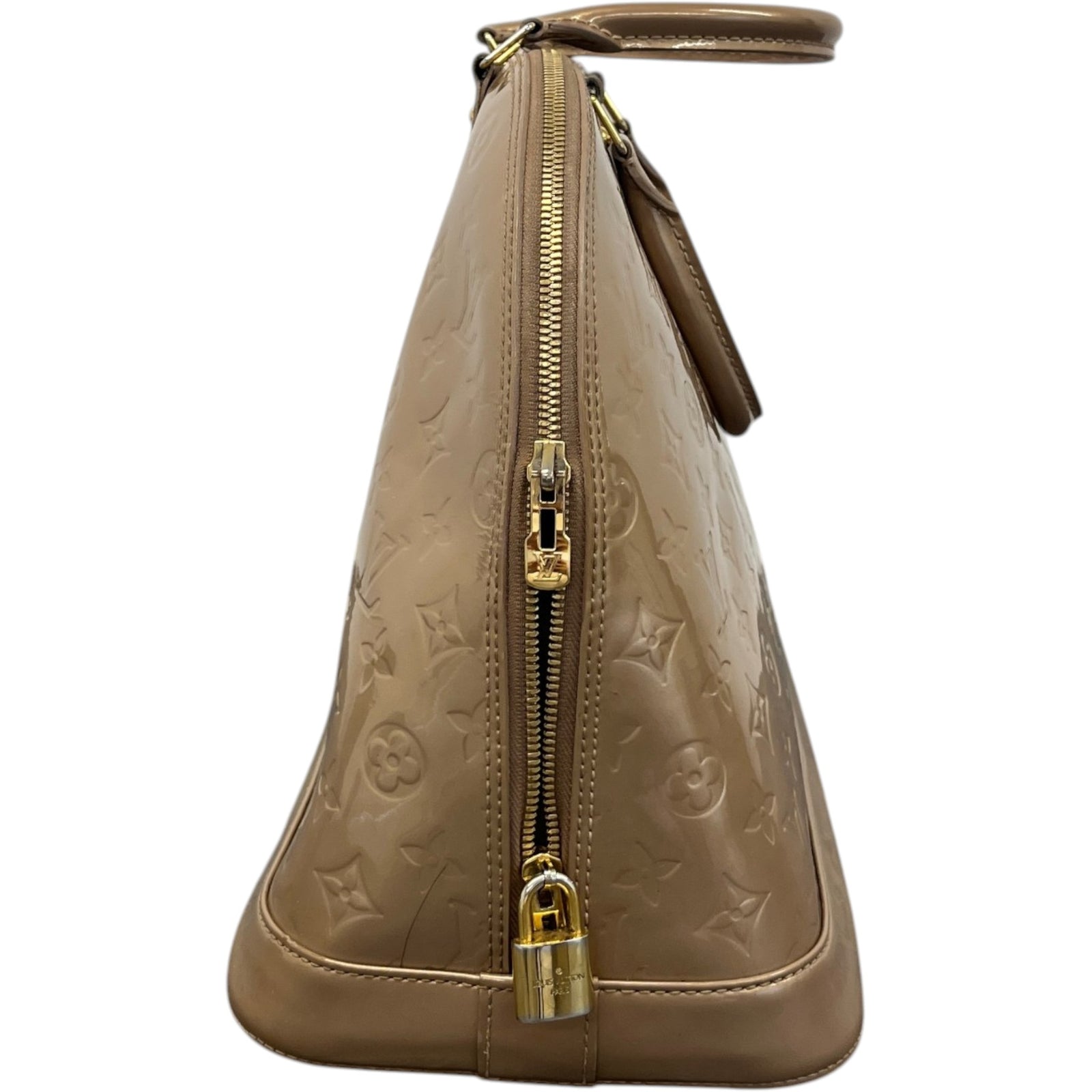 Women's Vernis Leather Alma Gm Bag Gold - Photo 8