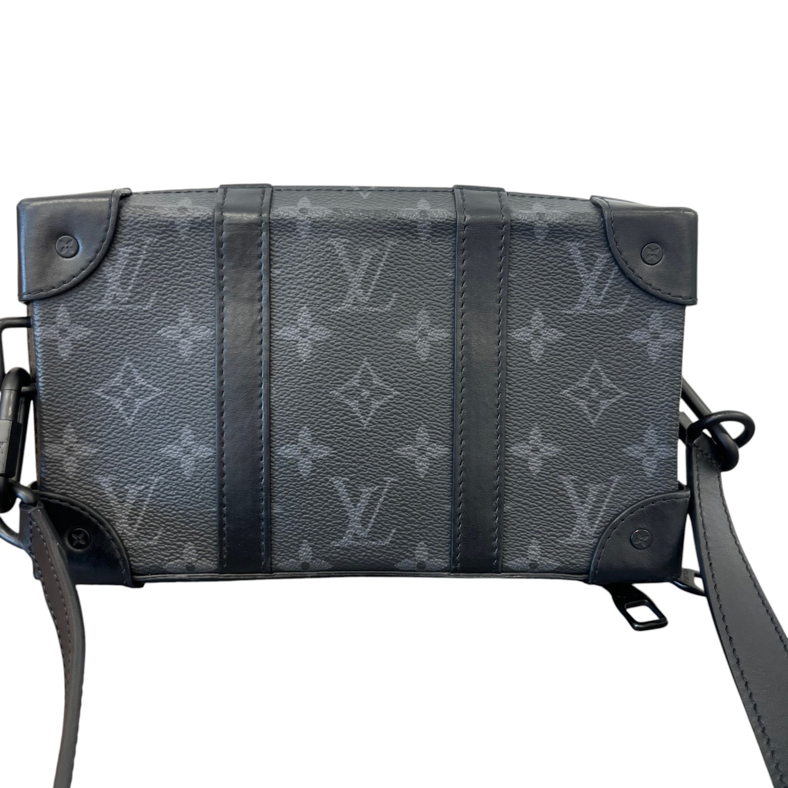 Men's Monogram Eclipse Soft Trunk Wallet Bag Black - Photo 3
