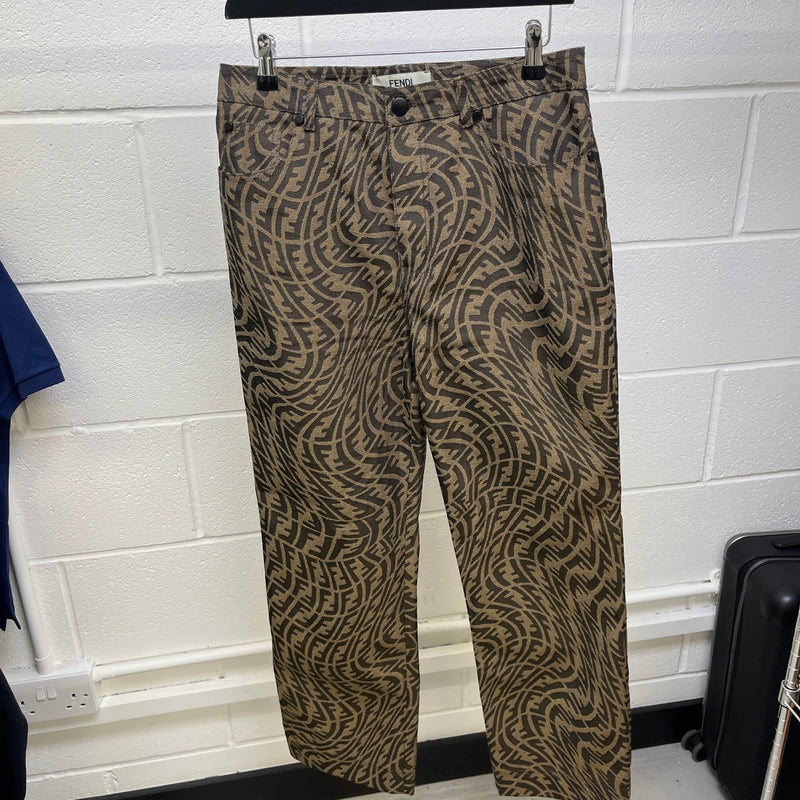 Women's FF Zucca Jeans Brown Size L / UK 12