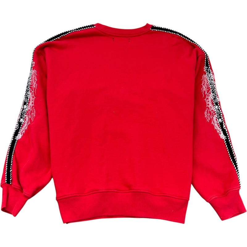 Men's Dragon Outline Sweatshirt Red Size L