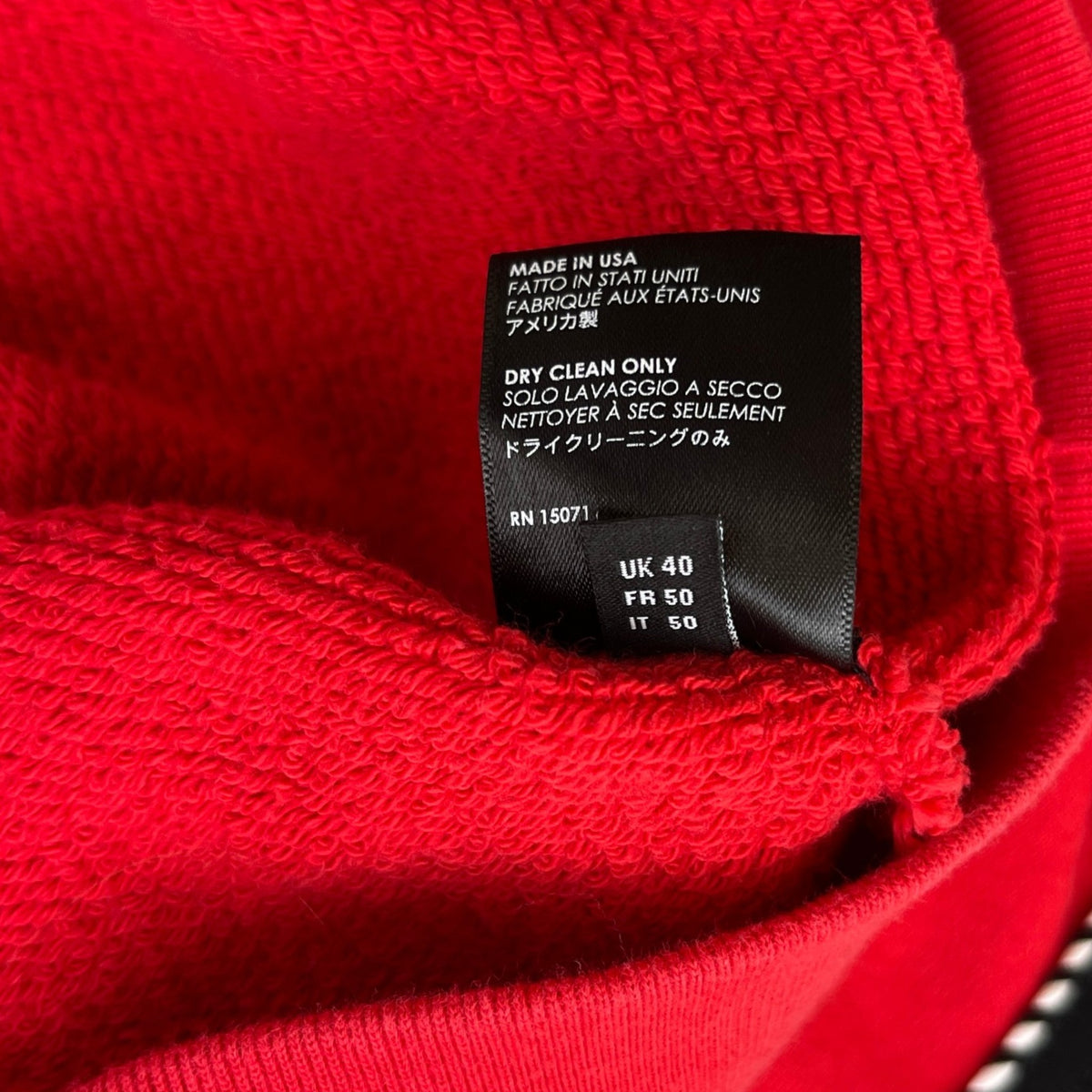 Men's Dragon Outline Sweatshirt Red Size L - Photo 7