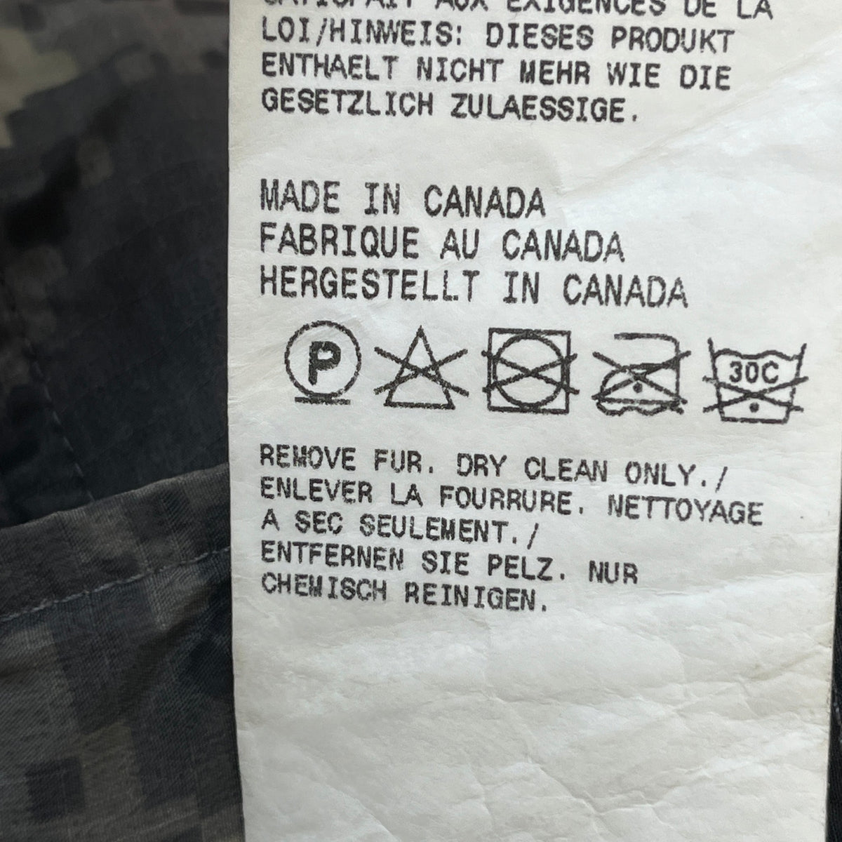 Men's X OVO Chilliwack Down Jacket Grey Size L - Photo 6