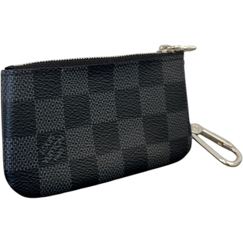 Damier Graphite Key Pouch Keyring Black