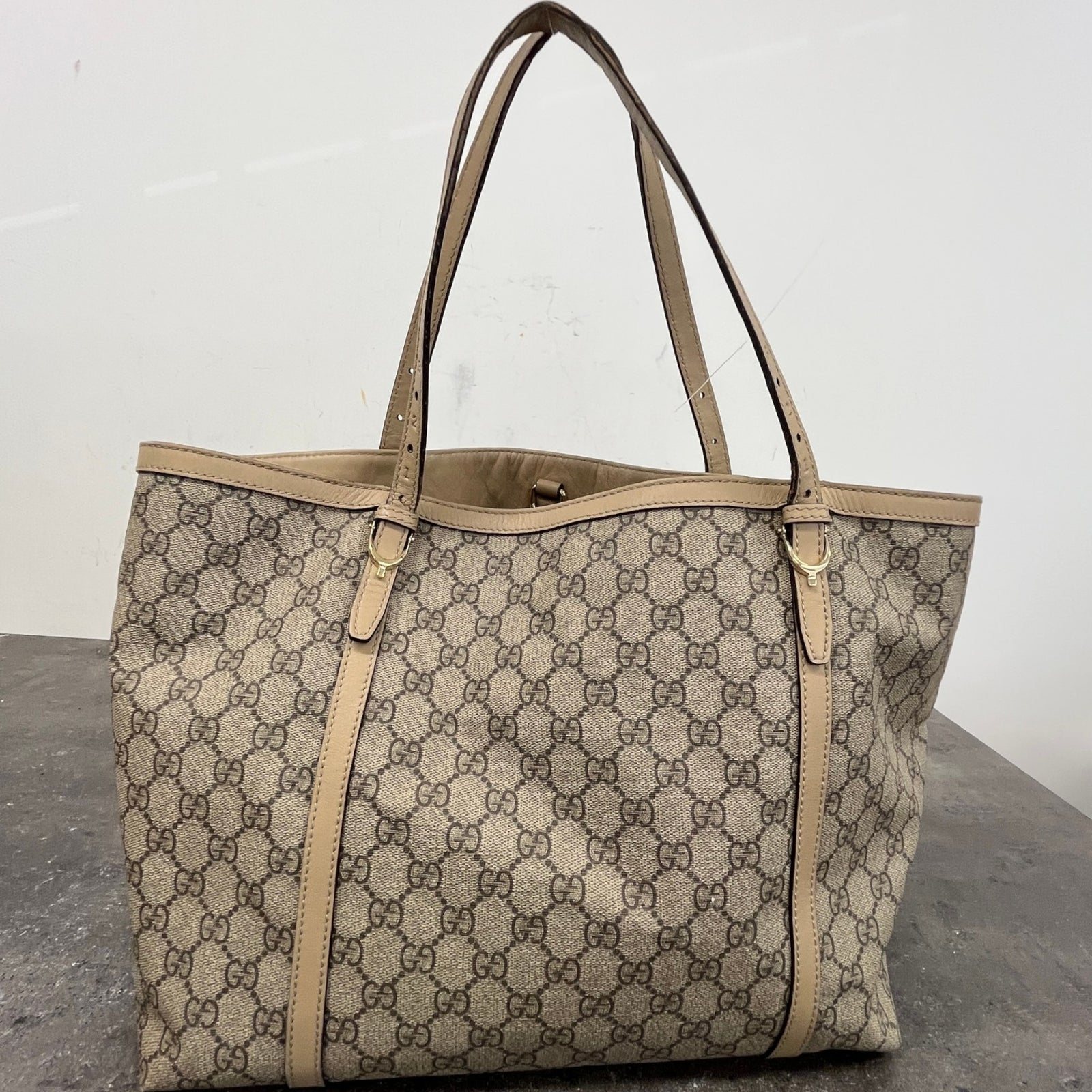 Women's Gg Supreme Tote Bag Beige - Photo 13