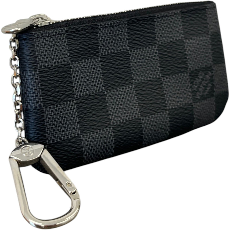 Damier Graphite Key Pouch Keyring Black
