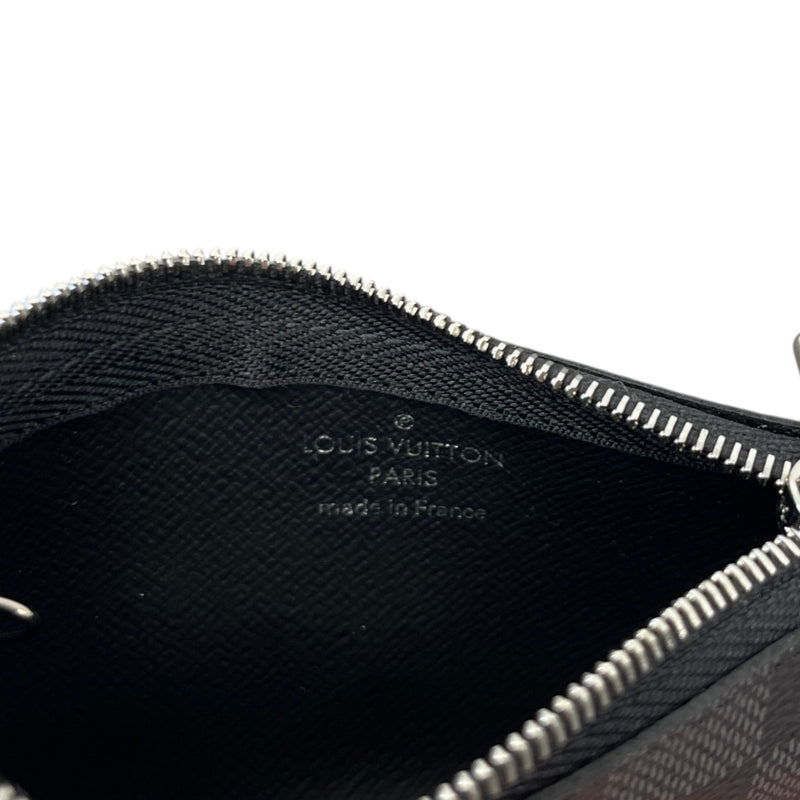 Damier Graphite Key Pouch Keyring Black