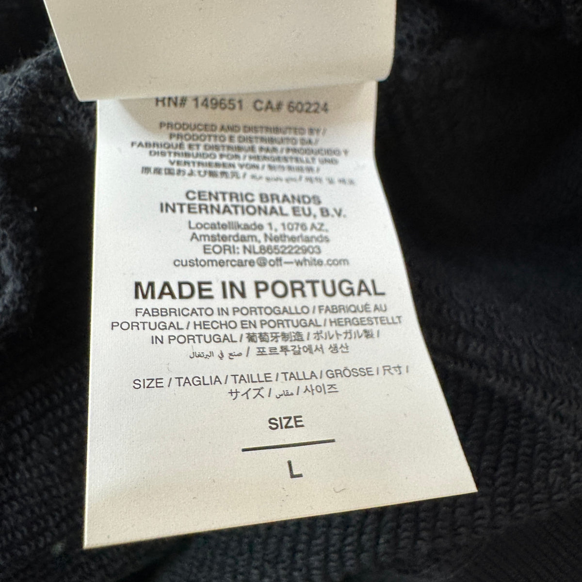 Men's Arrow Logo Hoodie Black Size L - Photo 5