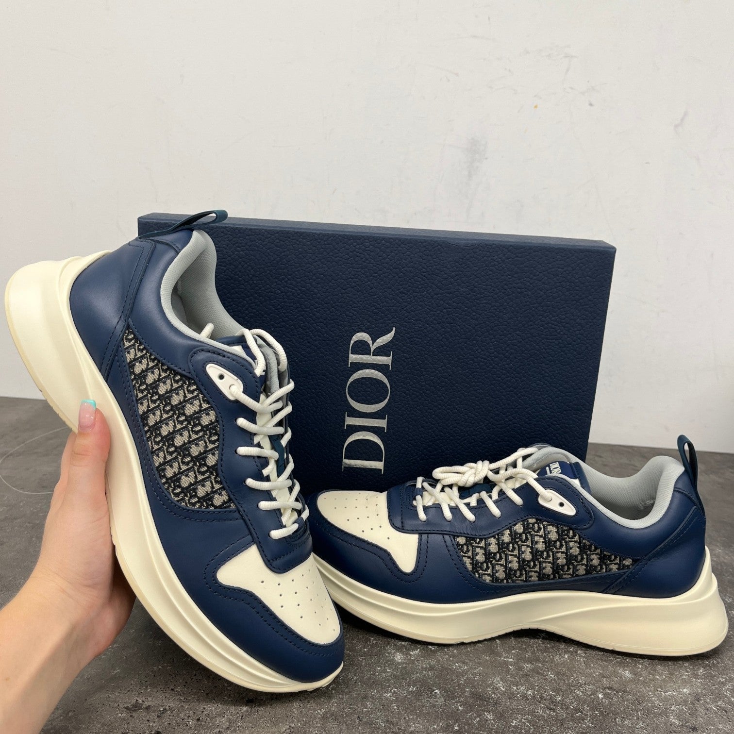 Men's B25 Low Trainers Navy Size EU 43.5 / UK 9.5 - Photo 10