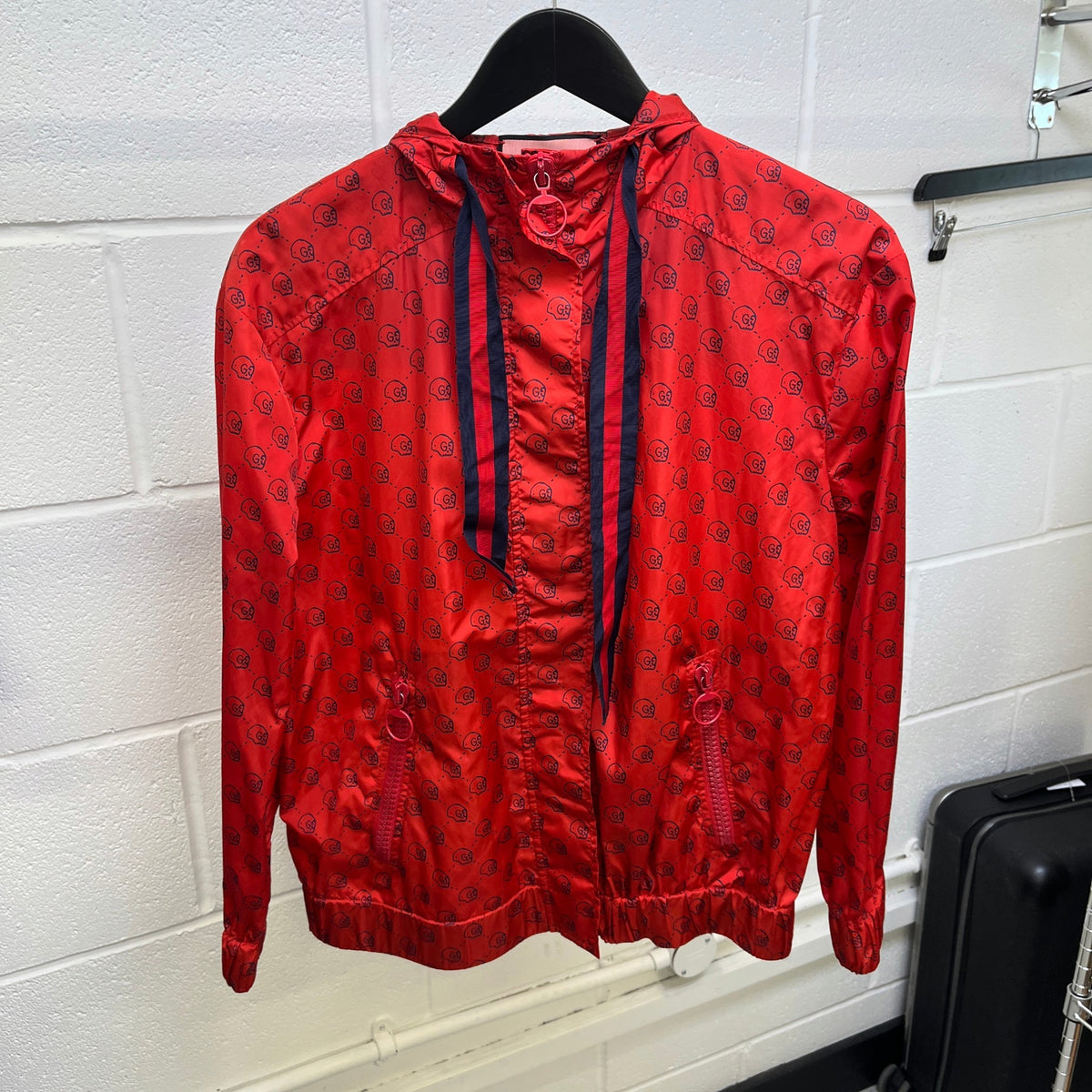 Women's GG Skull Windbreaker Red Size M / UK 10 - Photo 7