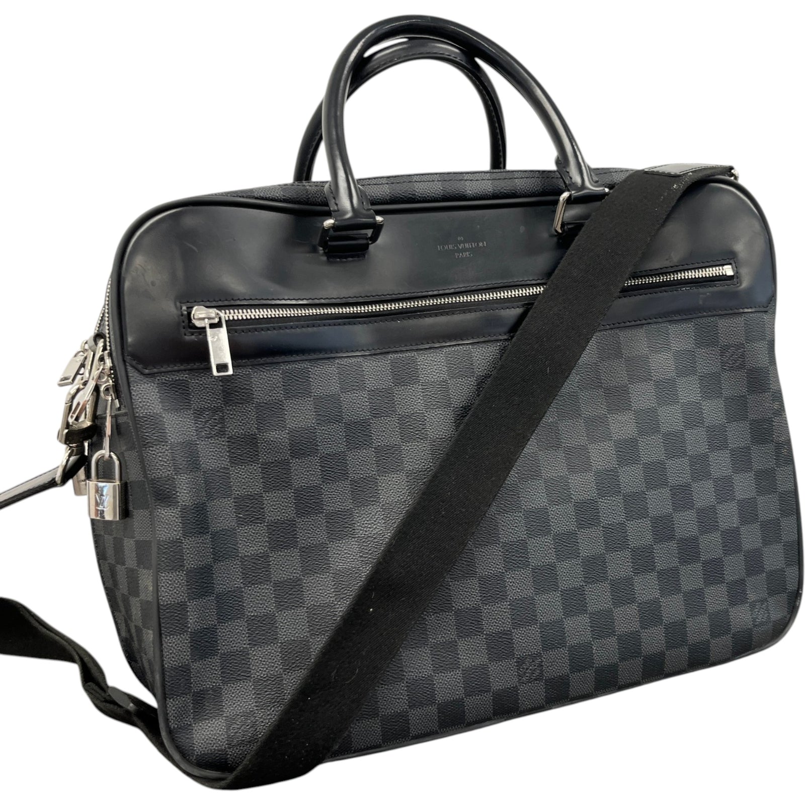 Men's Damier Graphite Overnight 48Hr Bag Black - Photo 4