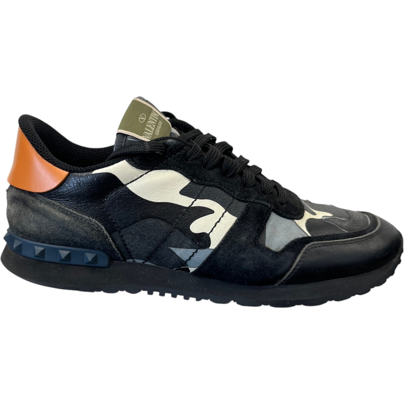 Men's Camo Rock Runner Low Trainers Black Size UK 8 / EU 42 - Photo 1