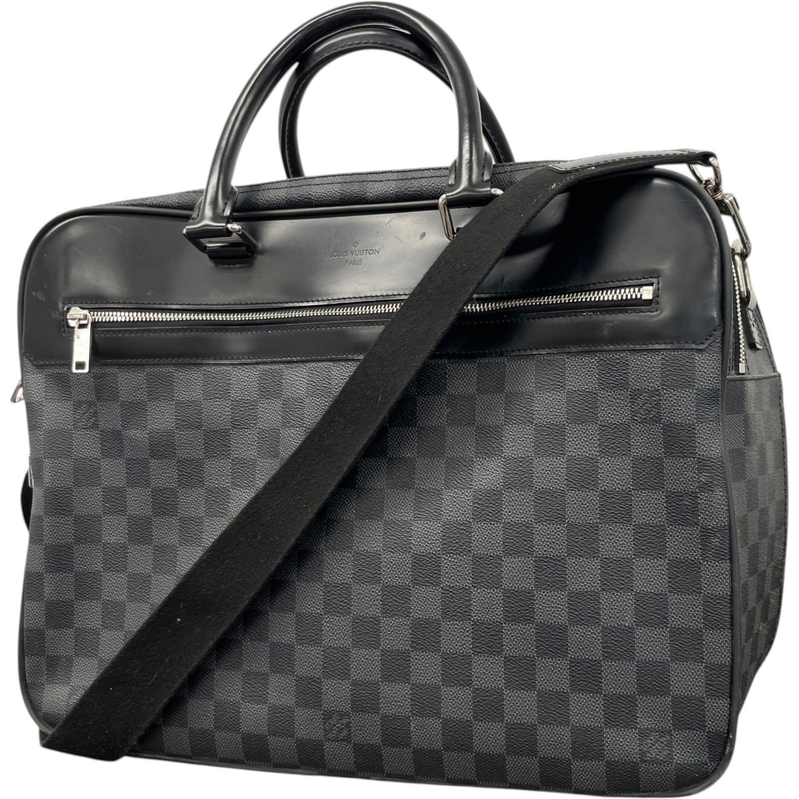 Men's Damier Graphite Overnight 48Hr Bag Black - Photo 5