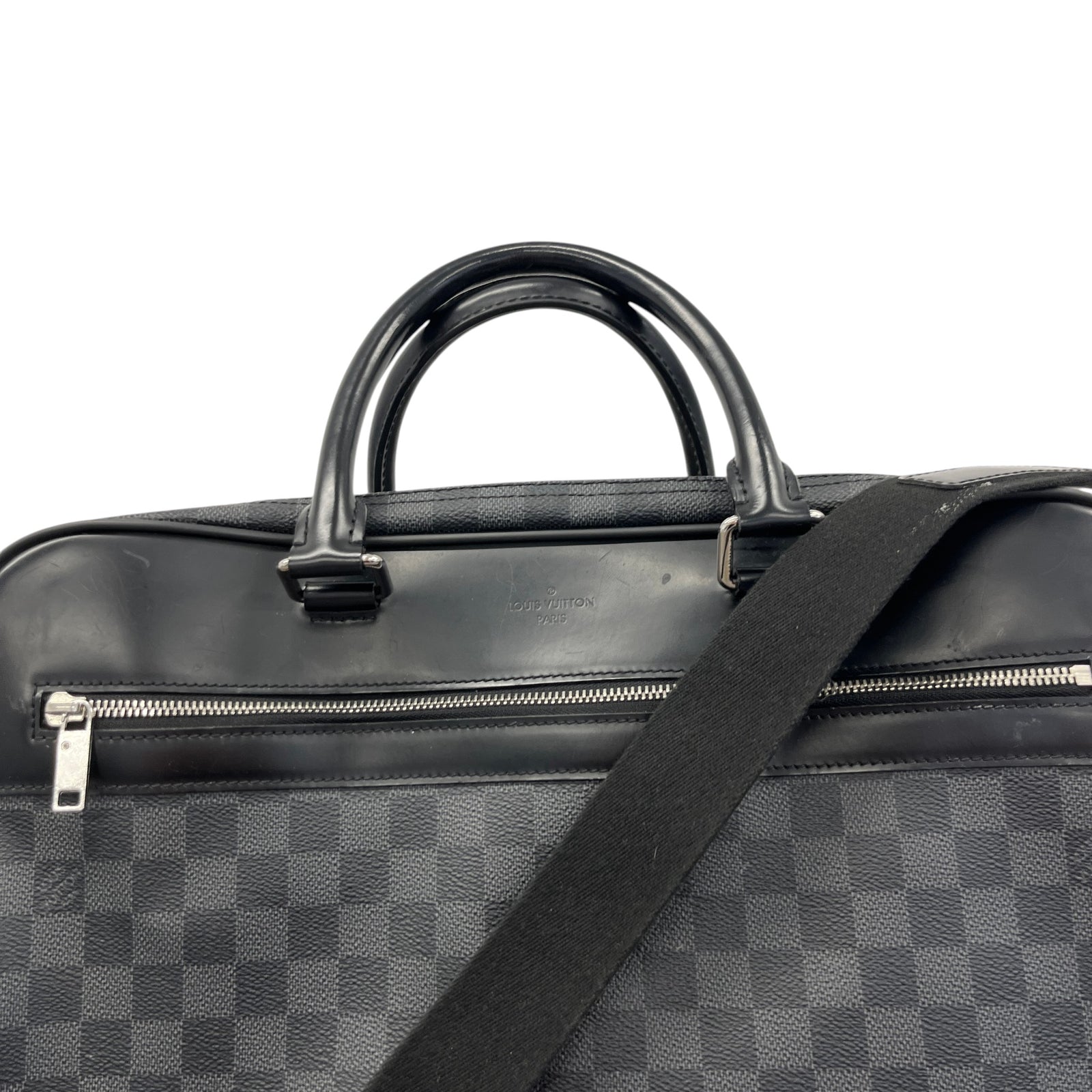 Men's Damier Graphite Overnight 48Hr Bag Black - Photo 10