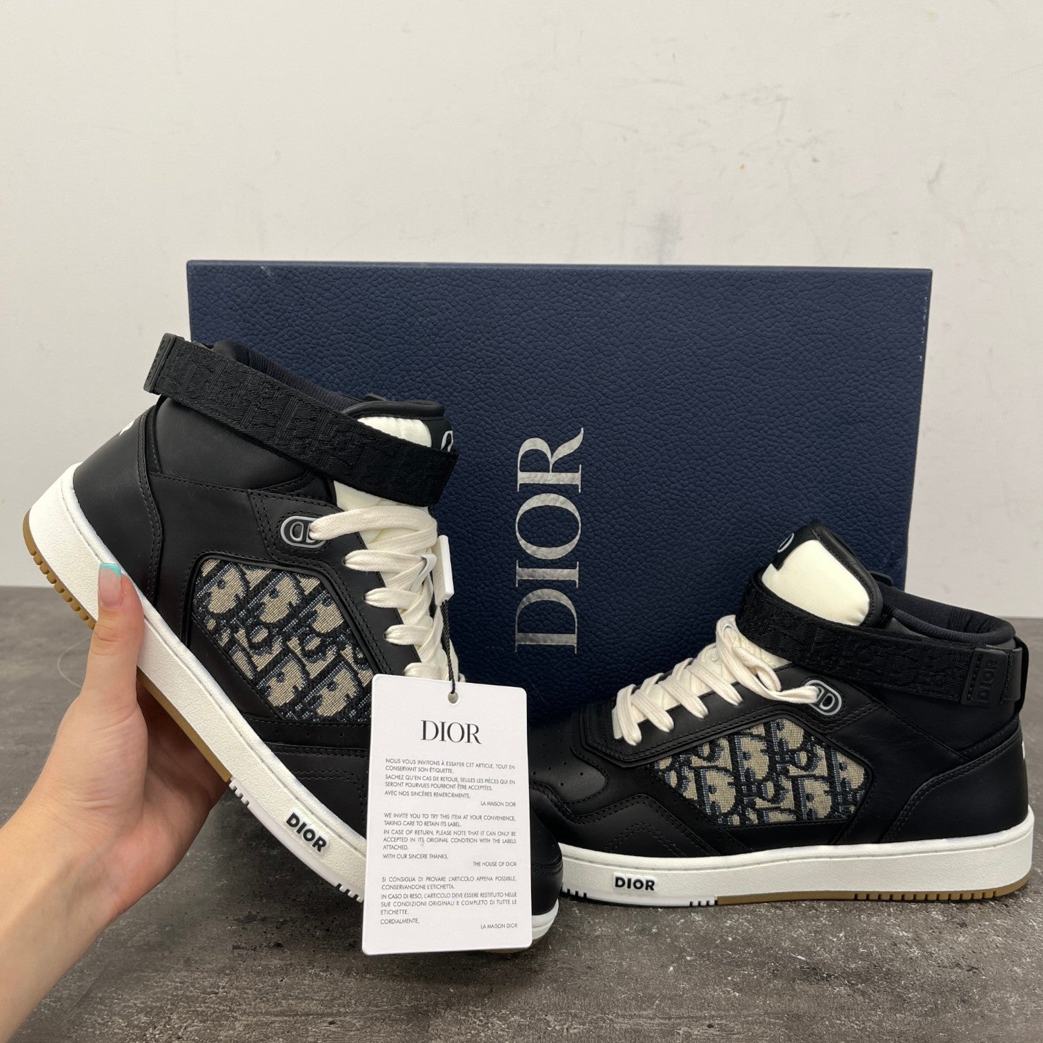 Men's B27 High Trainers Black Size EU 42.5 / UK 8.5 - Photo 10