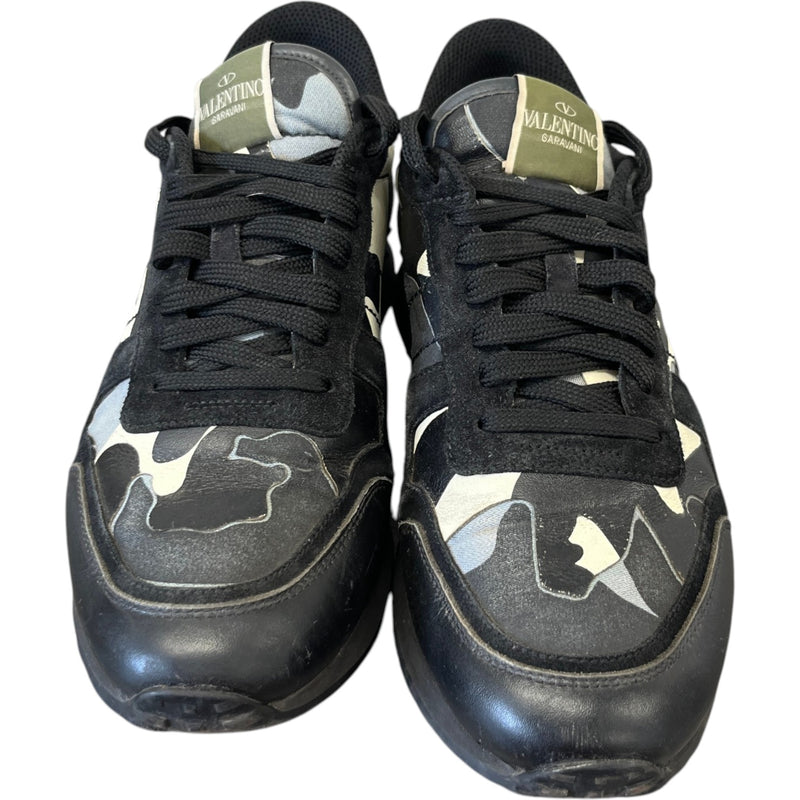 Men's Camo Rock Runner Low Trainers Black Size UK 8 / EU 42