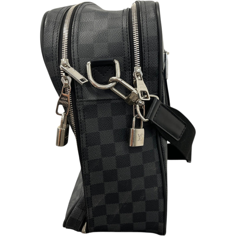 Men's Damier Graphite Overnight 48Hr Bag Black