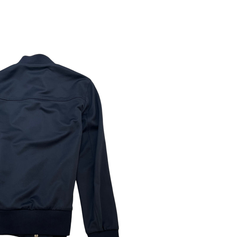 Men's Stripe Logo Track Jacket Navy Size S