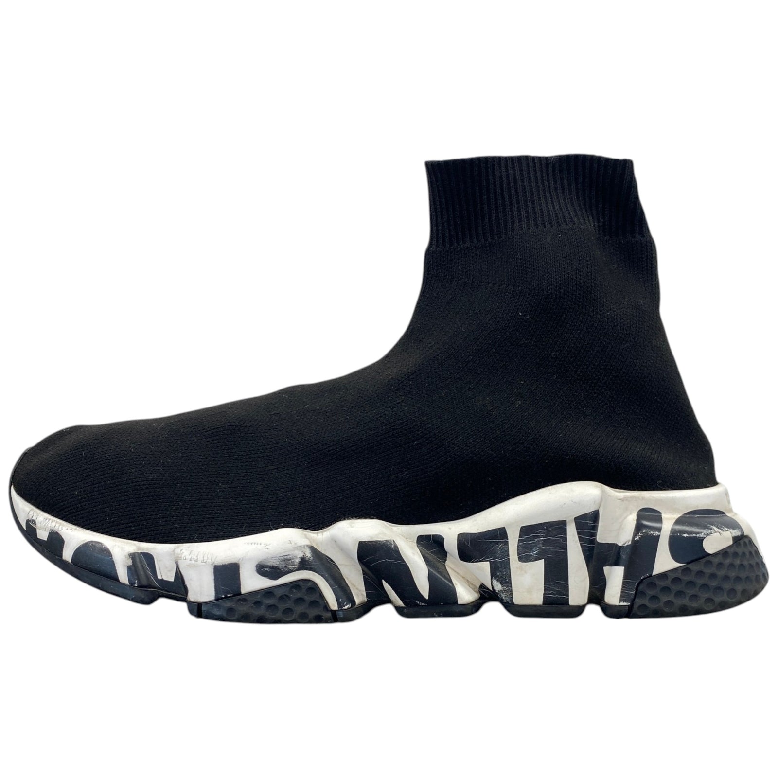 Women's Graffiti Speed Sock High Trainers Black Size EU 38 / UK 5 - Photo 5