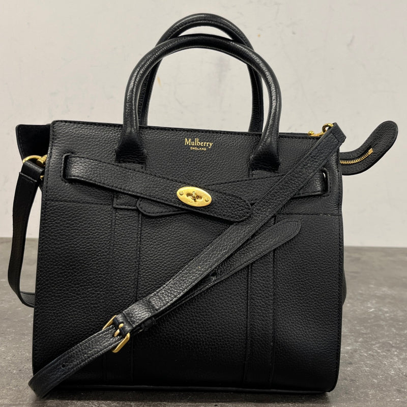 Women's Mini Zipped Bayswater Handbag Black