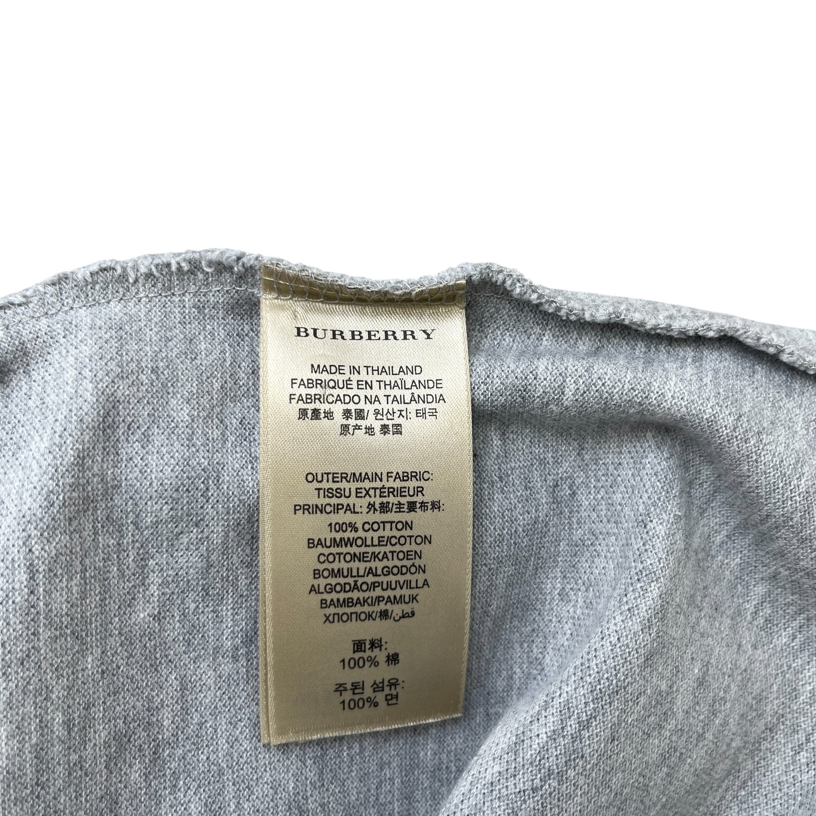 Men's Embroidered Logo Polo Shirt Grey Size M - Photo 6