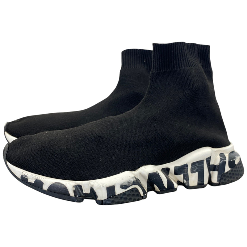 Women's Graffiti Speed Sock High Trainers Black Size EU 38 / UK 5