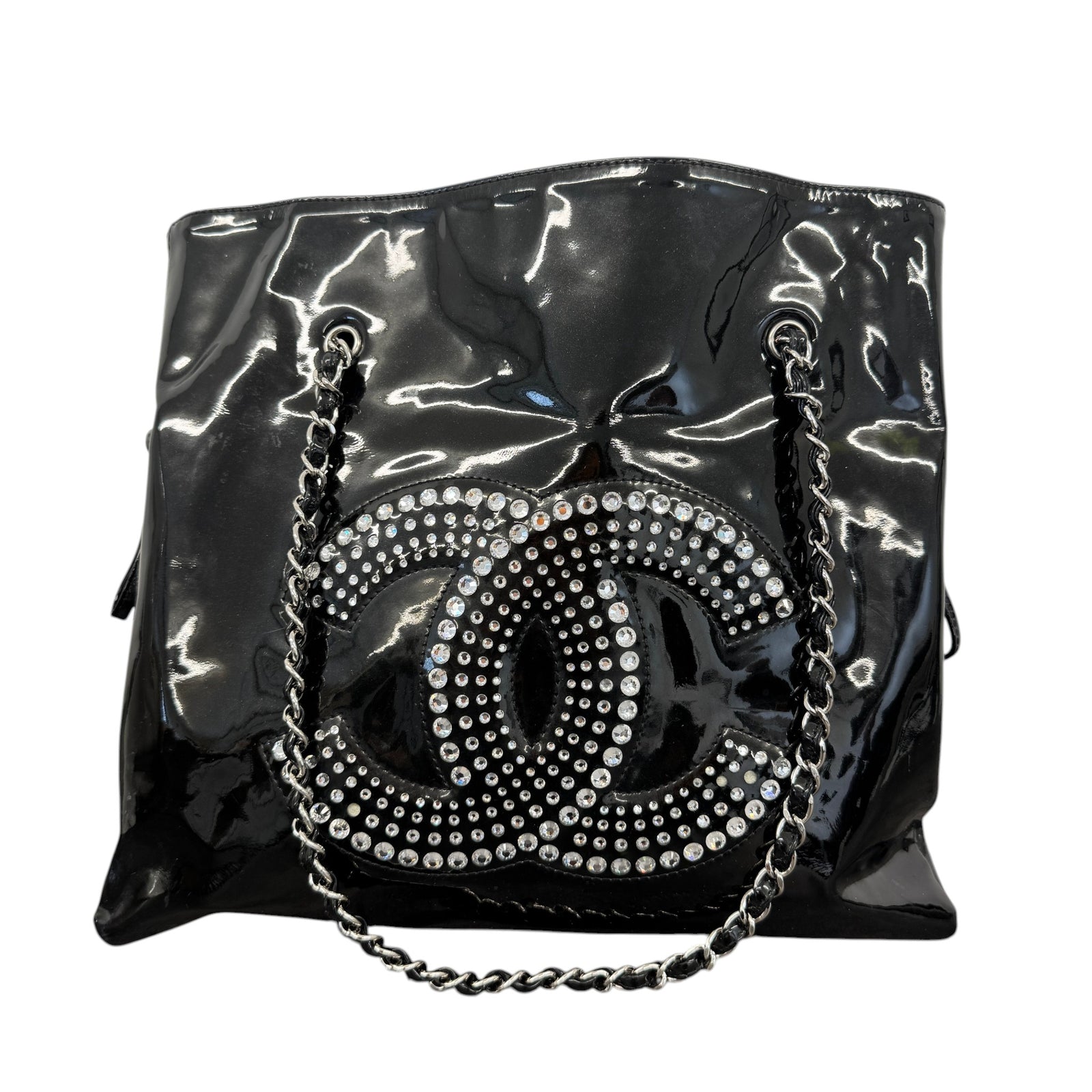 Women's Bon Bon Tote Strass Embelished Bag Black - Photo 1