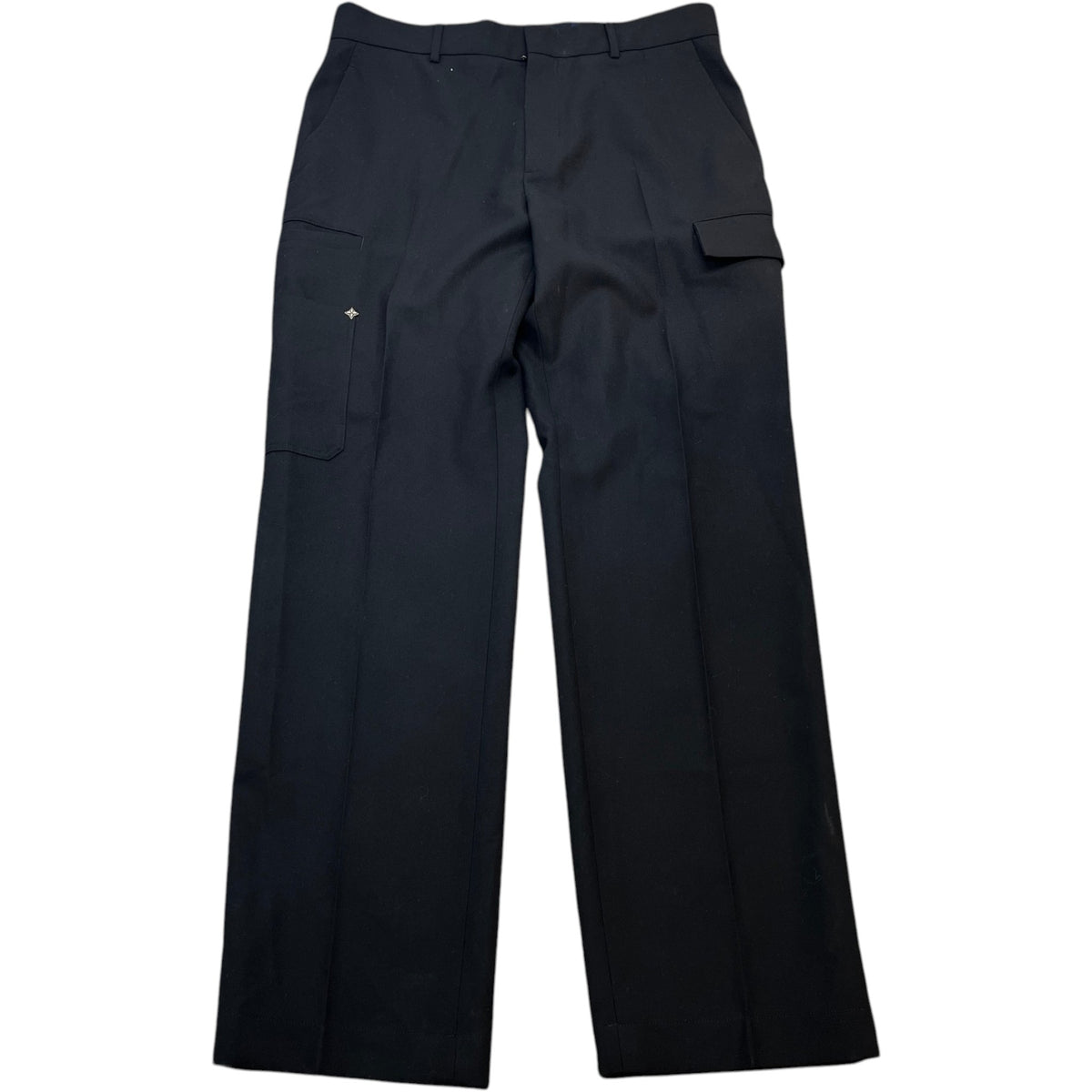 Men's Plaque Logo Trousers Black Size XXL / W38 - Photo 1