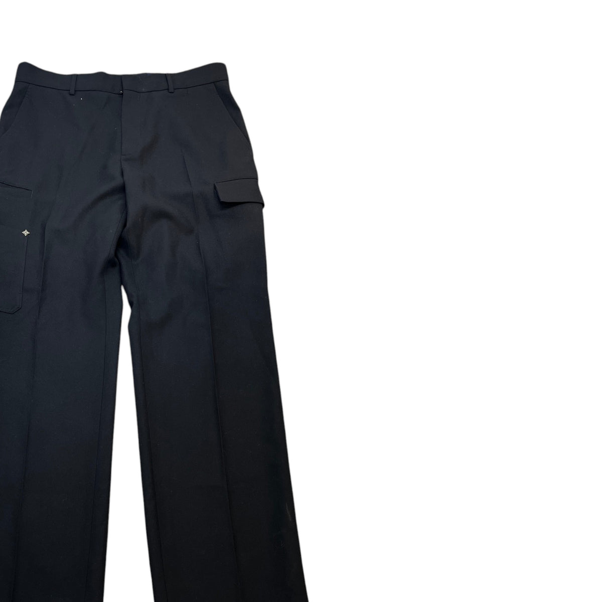 Men's Plaque Logo Trousers Black Size XXL / W38 - Photo 3