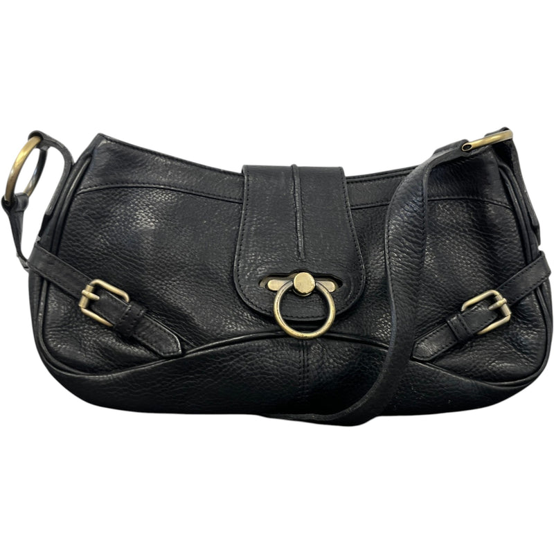 Women's Ring Lock Handbag Black