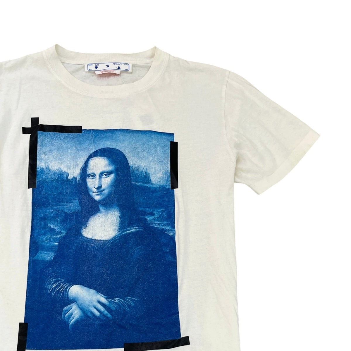 Men's Mona Lisa T-Shirt White Size L - Photo 3