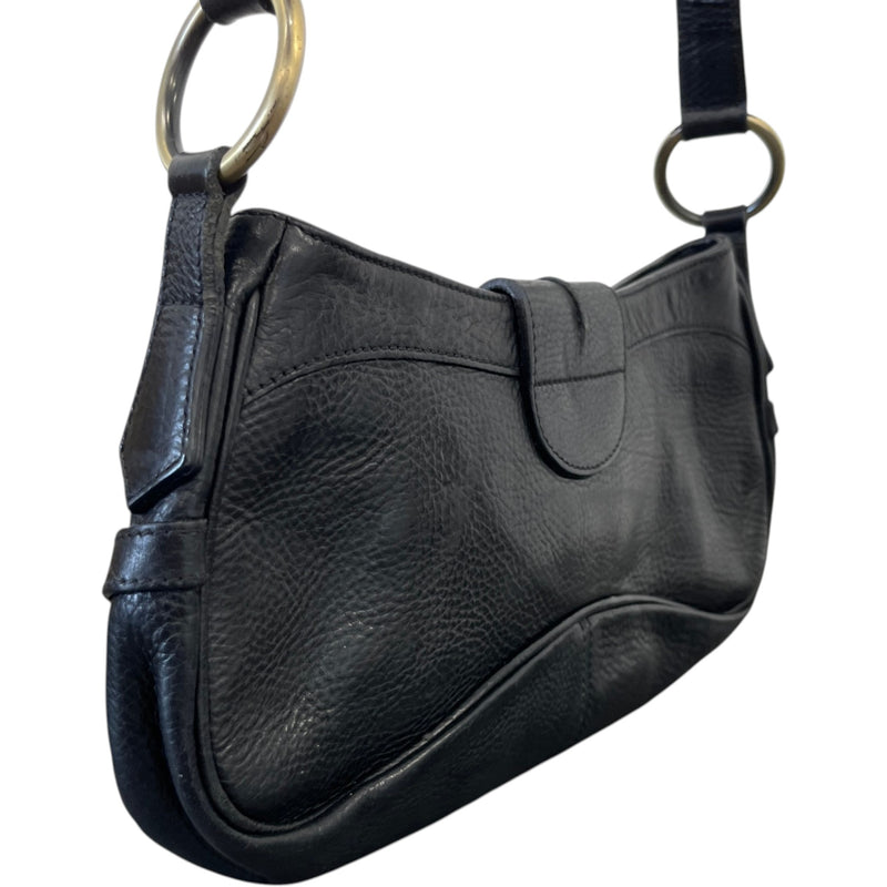 Women's Ring Lock Handbag Black