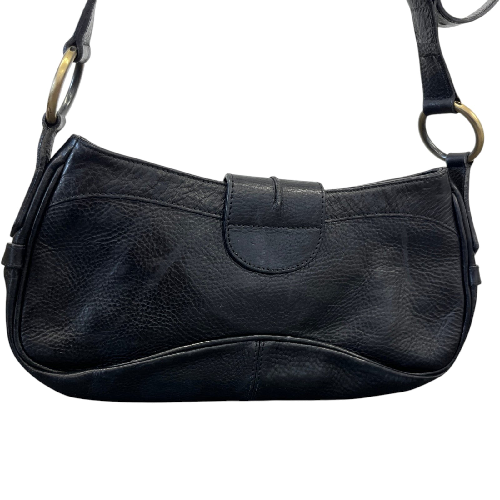 Women's Ring Lock Handbag Black - Photo 3