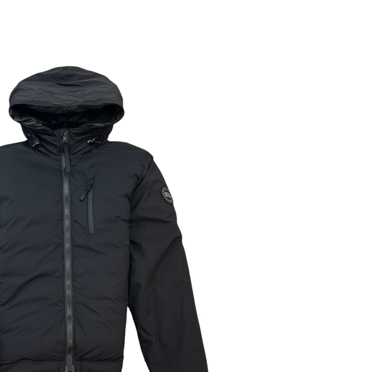 Men's Lodge Hoodie Down Jacket Black Size XS - Photo 3