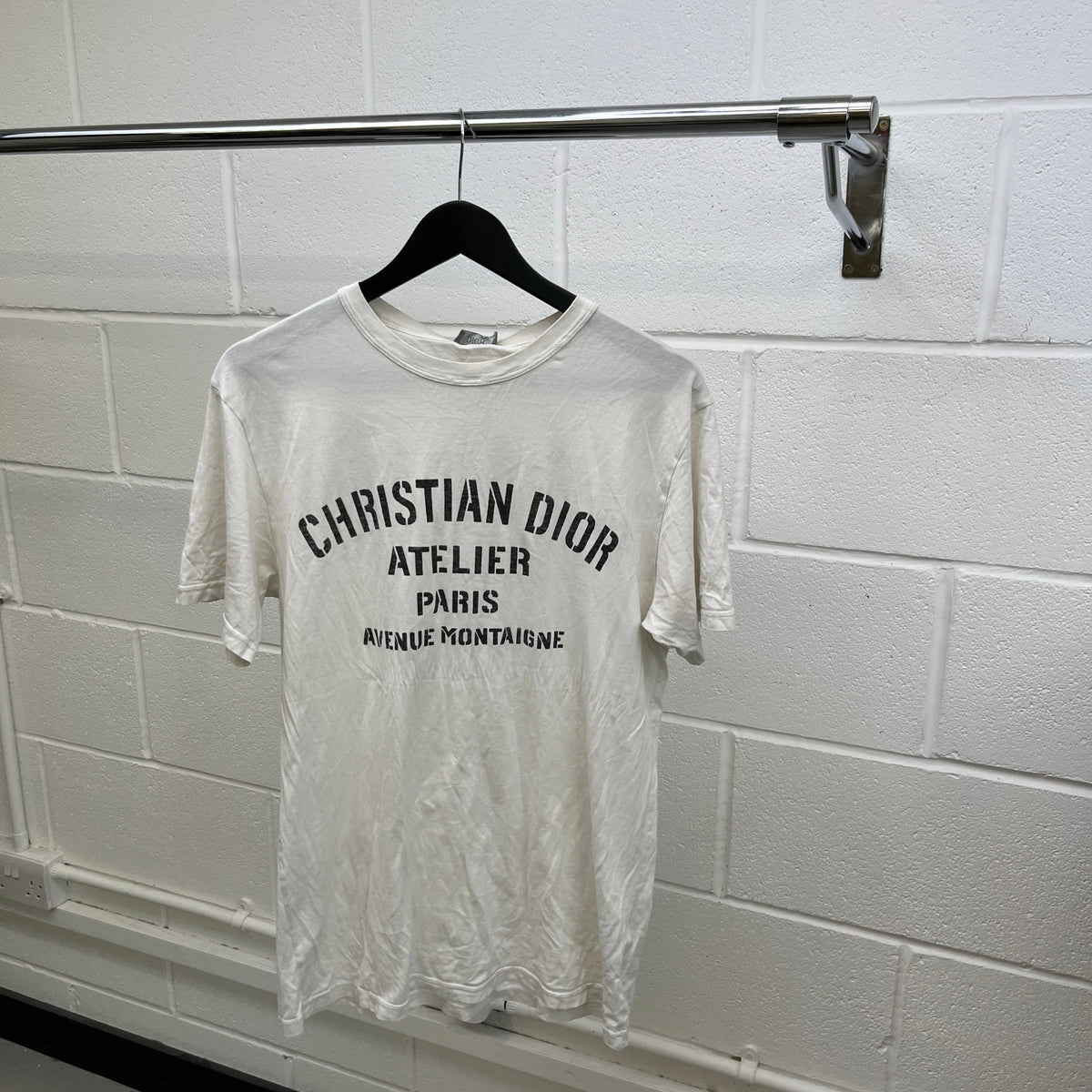 Men's Logo Print T-Shirt White Size M - Photo 11