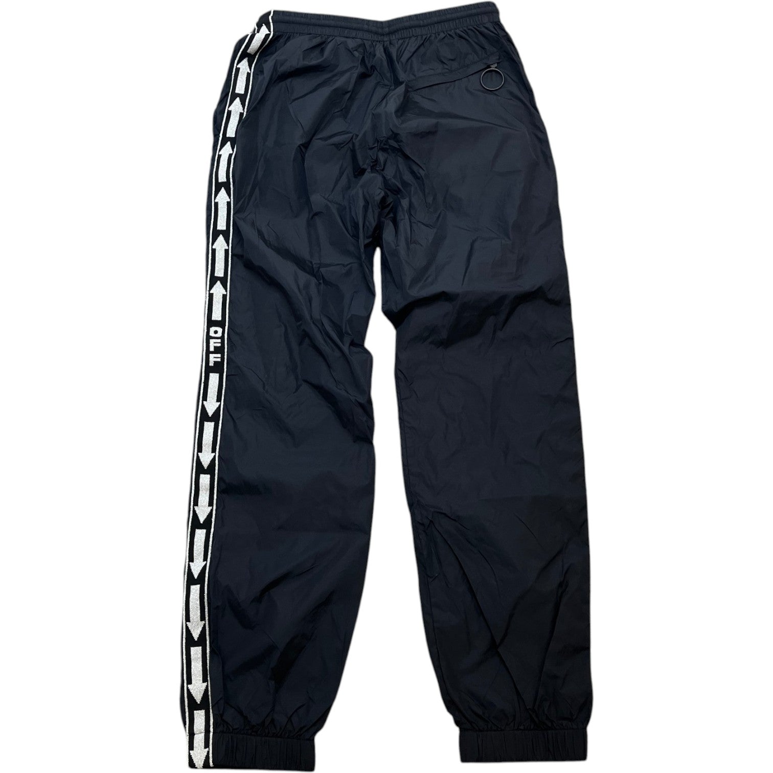 Men's Tape Logo Track Joggers Black Size W31 - Photo 2