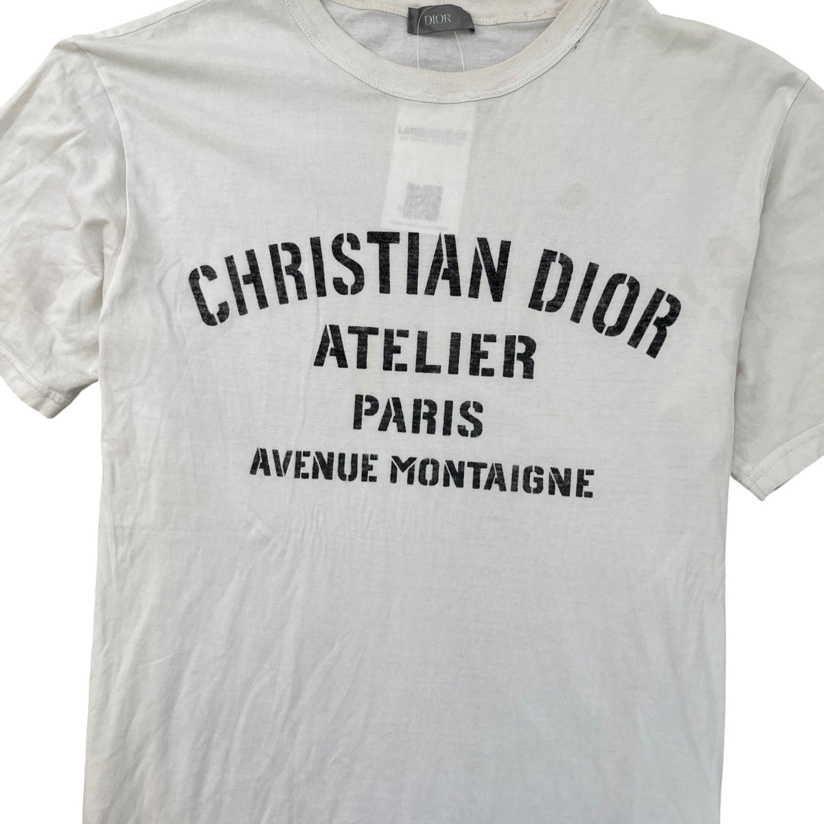 Men's Logo Print T-Shirt White Size M - Photo 5
