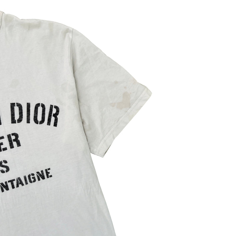 Men's Logo Print T-Shirt White Size M