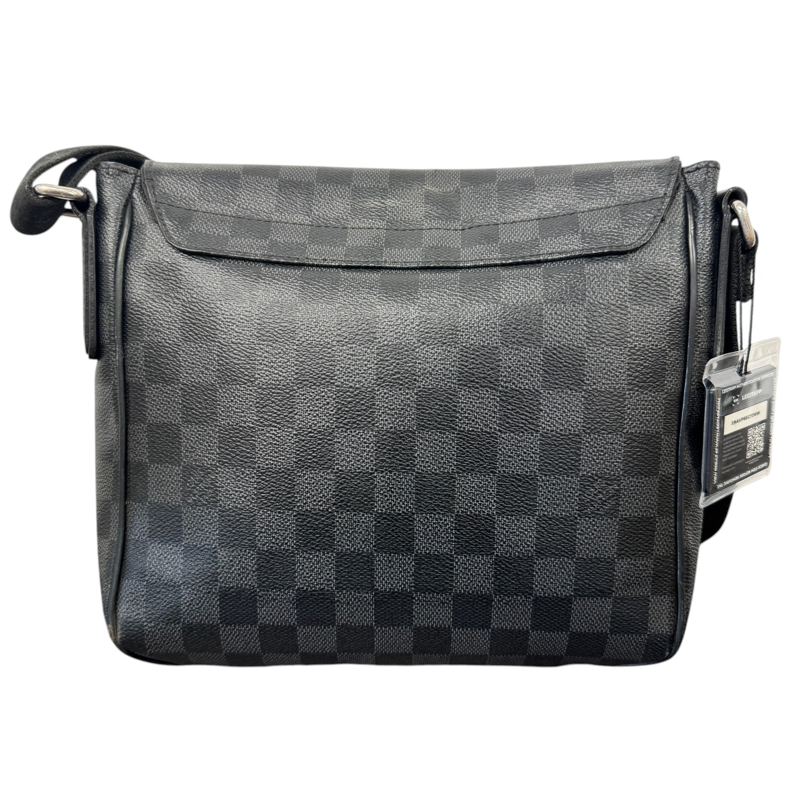 Men's Damier Graphite District Pm Messenger Bag Black - Photo 3