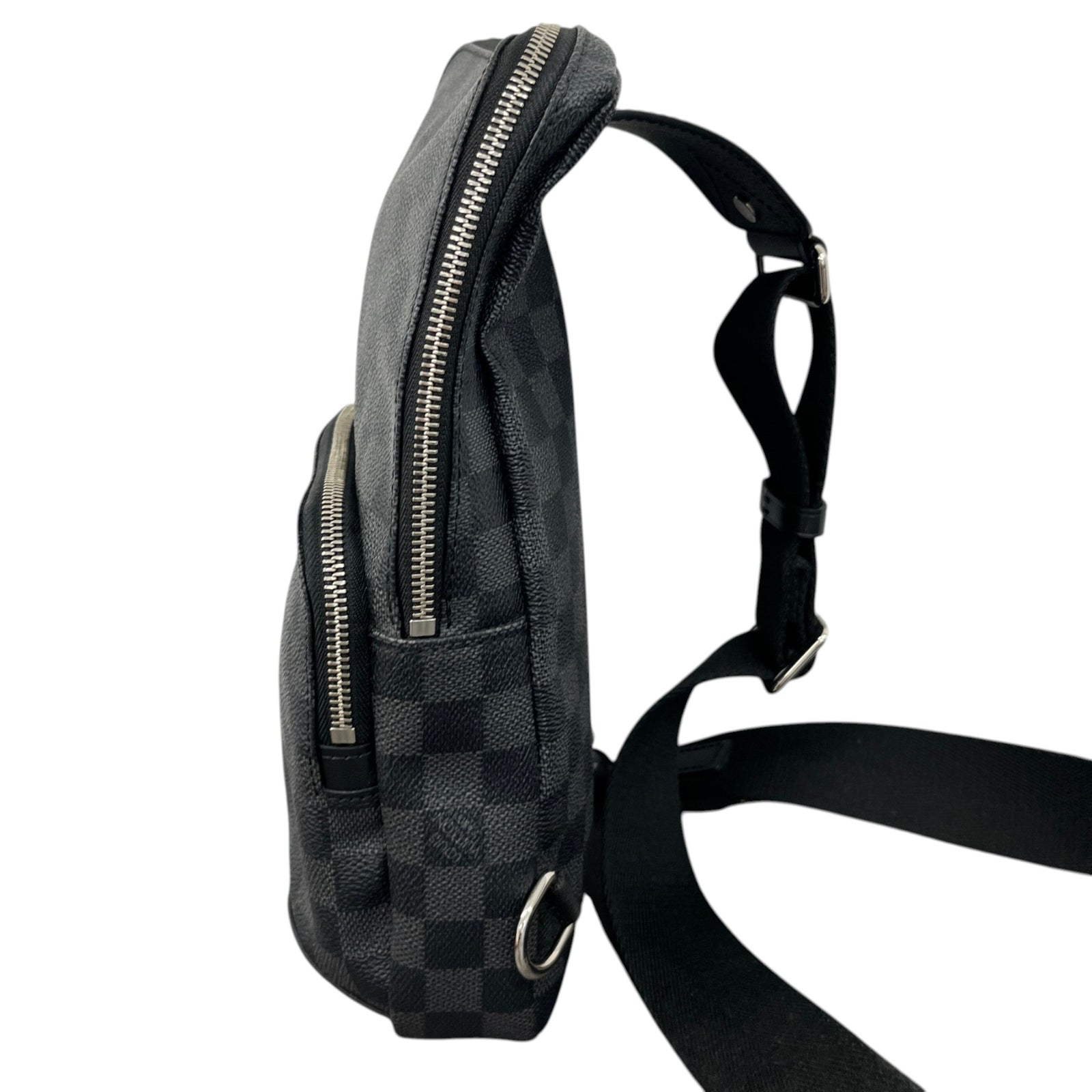 Men's Damier Graphite Avenue Sling Bag Charcoal - Photo 7