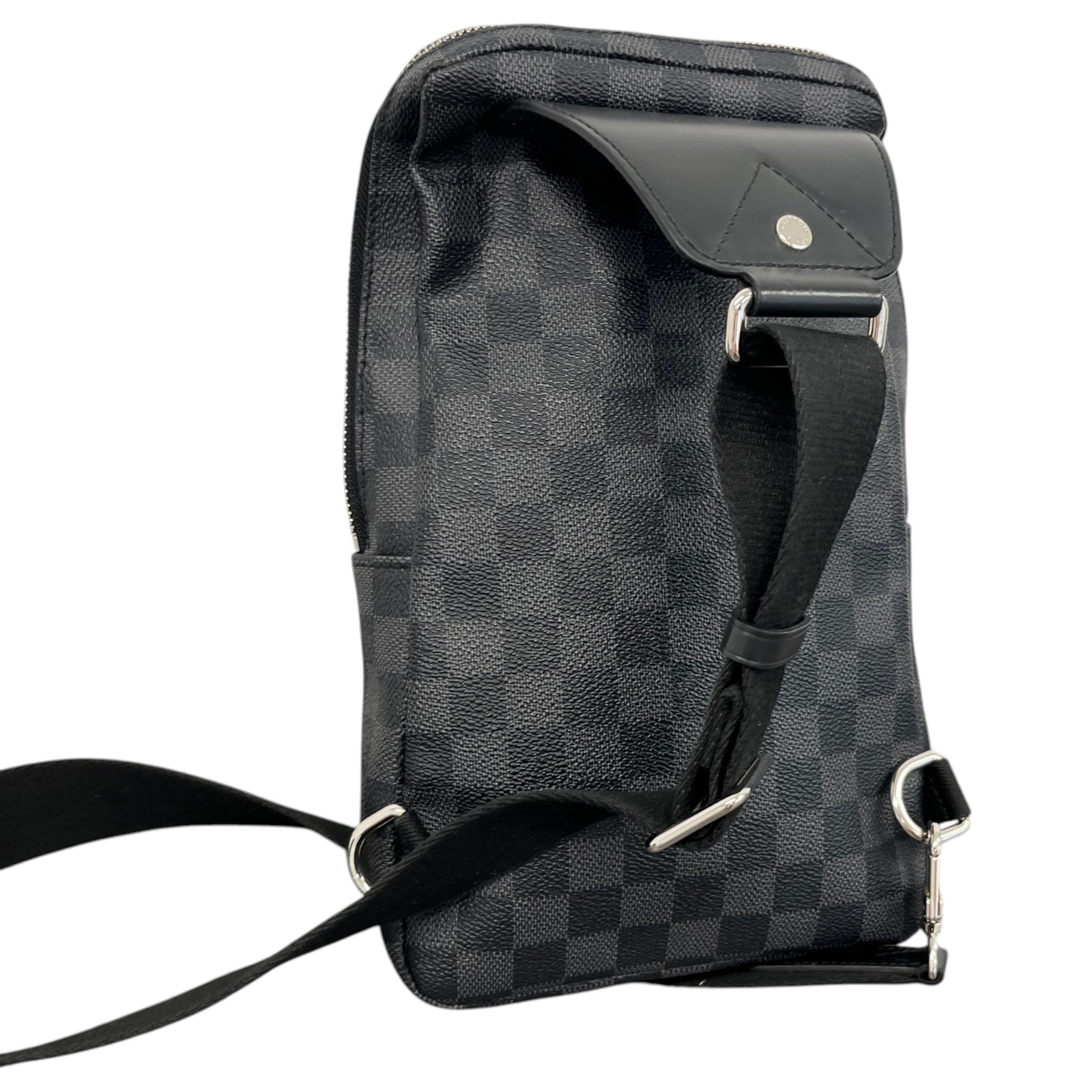 Men's Damier Graphite Avenue Sling Bag Charcoal - Photo 8