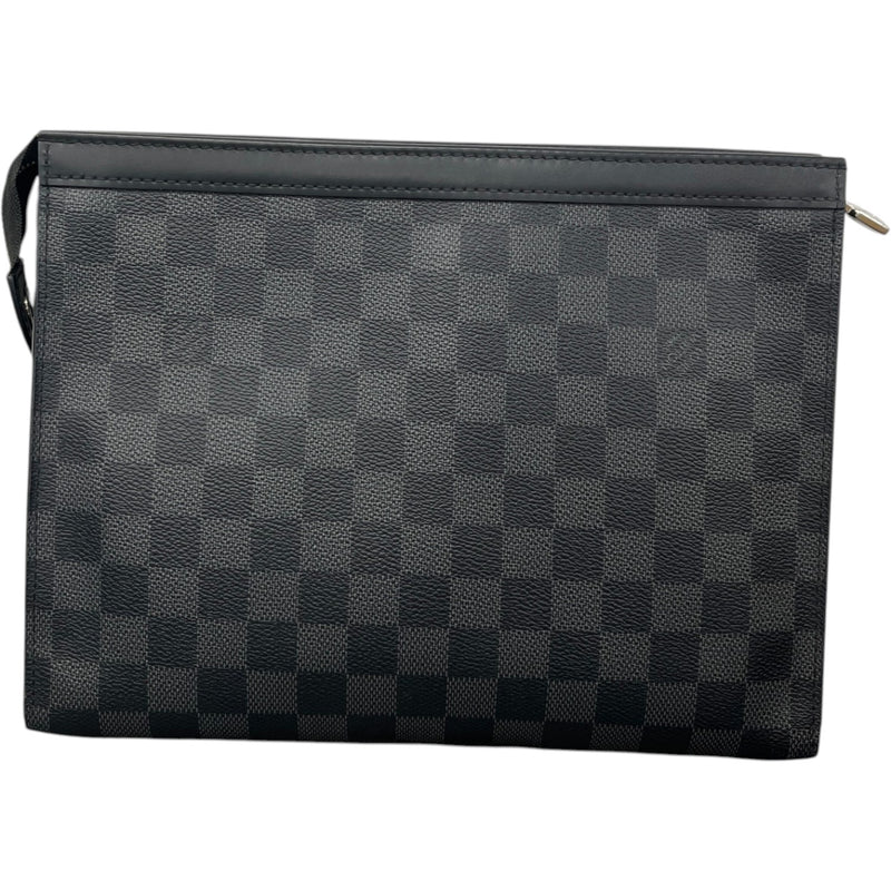 Men's Damier Graphite Pochette Voyage Mm Clutch Black