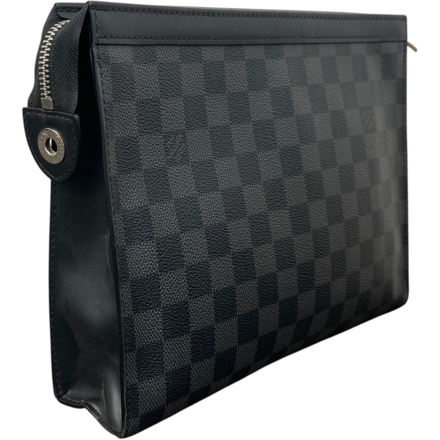 Men's Damier Graphite Pochette Voyage Mm Clutch Black - Photo 3